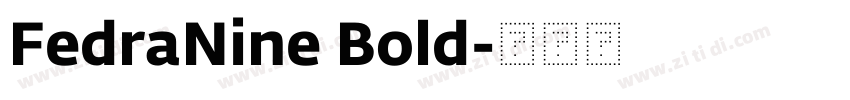 FedraNine Bold字体转换